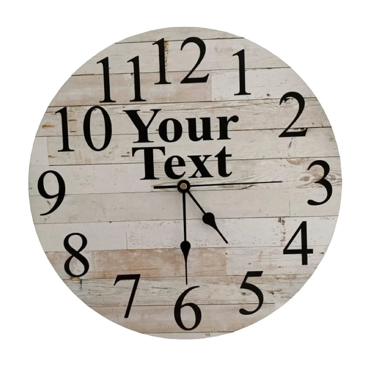 Clock Wall Wooden Custom Personalised Aussie Made - The Renmy Store Homewares & Gifts
