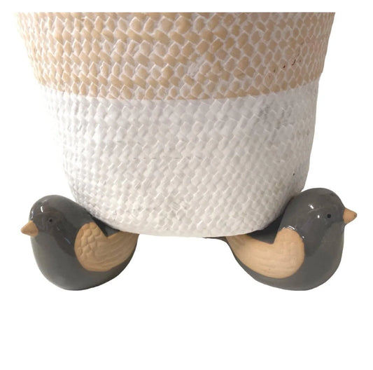 Pot Plant Feet Bird Cuties Set of 3 Grey - The Renmy Store Homewares & Gifts