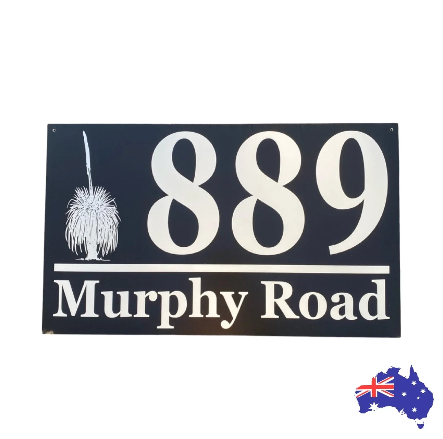 Personalised Street Number Address Oz Bush Grass Tree House Custom Sign