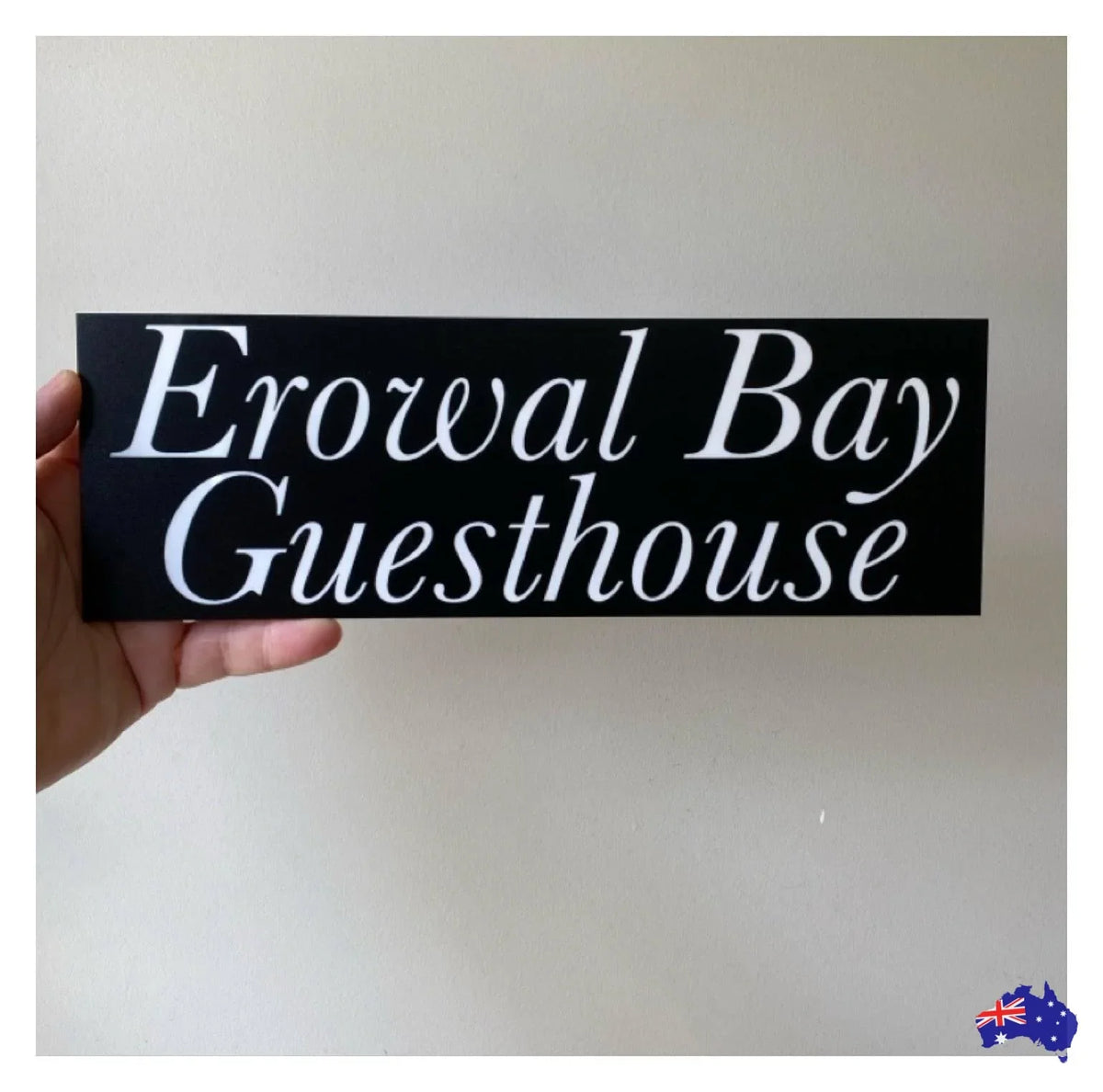 Black White Custom Personalised Outdoor Sign - The Renmy Store Homewares & Gifts