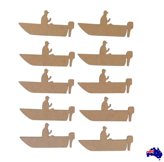 Boat Tinnie Wooden MDF Acrylic Metal Steel Laser Cut Shape - The Renmy Store Homewares & Gifts