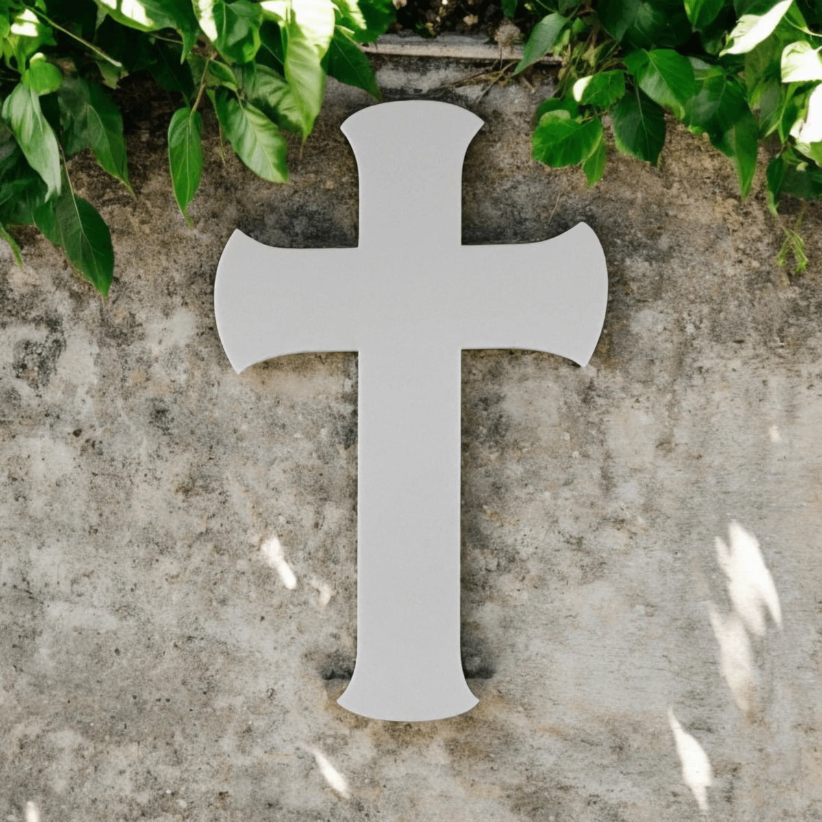 Cross Boho White Dome Plastic Acrylic Decor - The Renmy Store Homewares & Gifts
