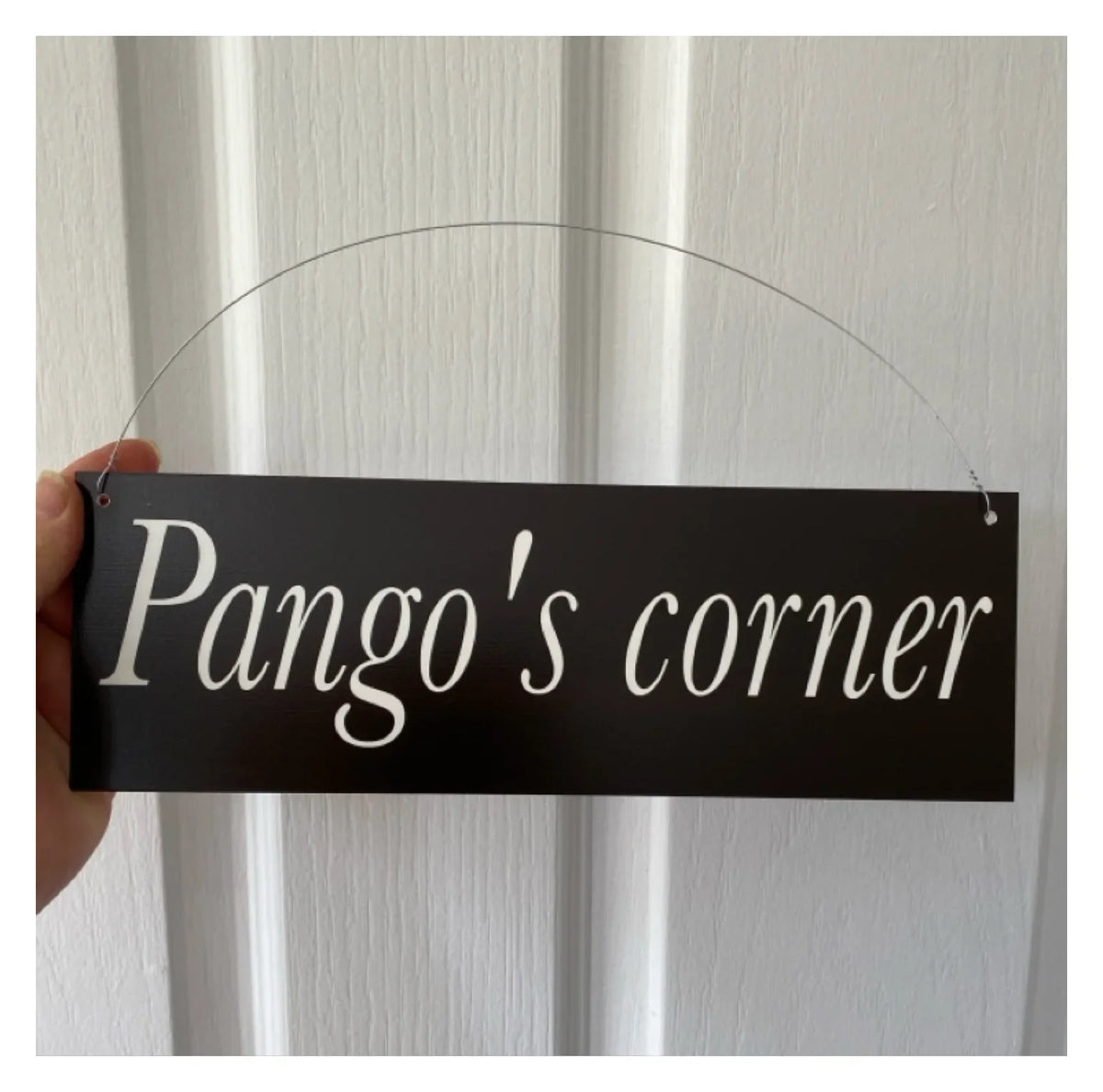 Black White Custom Personalised Outdoor Sign - The Renmy Store Homewares & Gifts