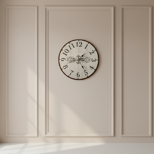 Clock Wall Wooden French Provincial Aussie Made