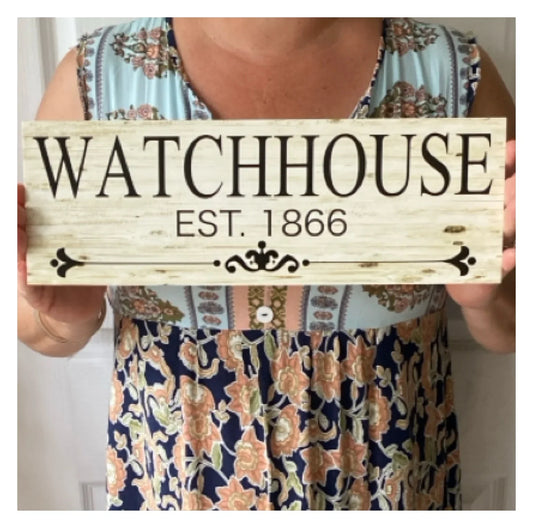 Residence House Surname Name Custom Personalised Sign - The Renmy Store Homewares & Gifts