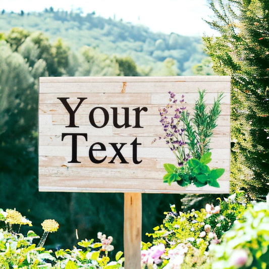Herb Herbs Garden Custom Personalised Sign - The Renmy Store Homewares & Gifts