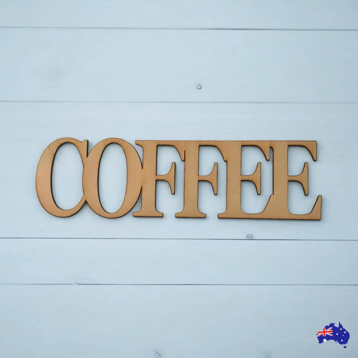 Coffee Word Sign MDF DIY Wooden - The Renmy Store Homewares & Gifts