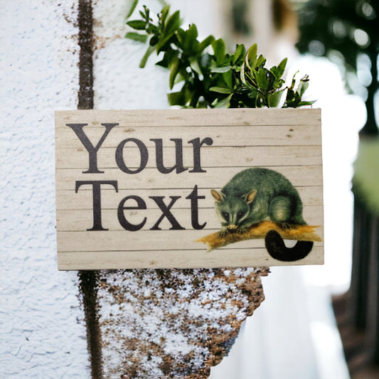 Possum Custom Personalised Sign - The Renmy Store Homewares & Gifts 