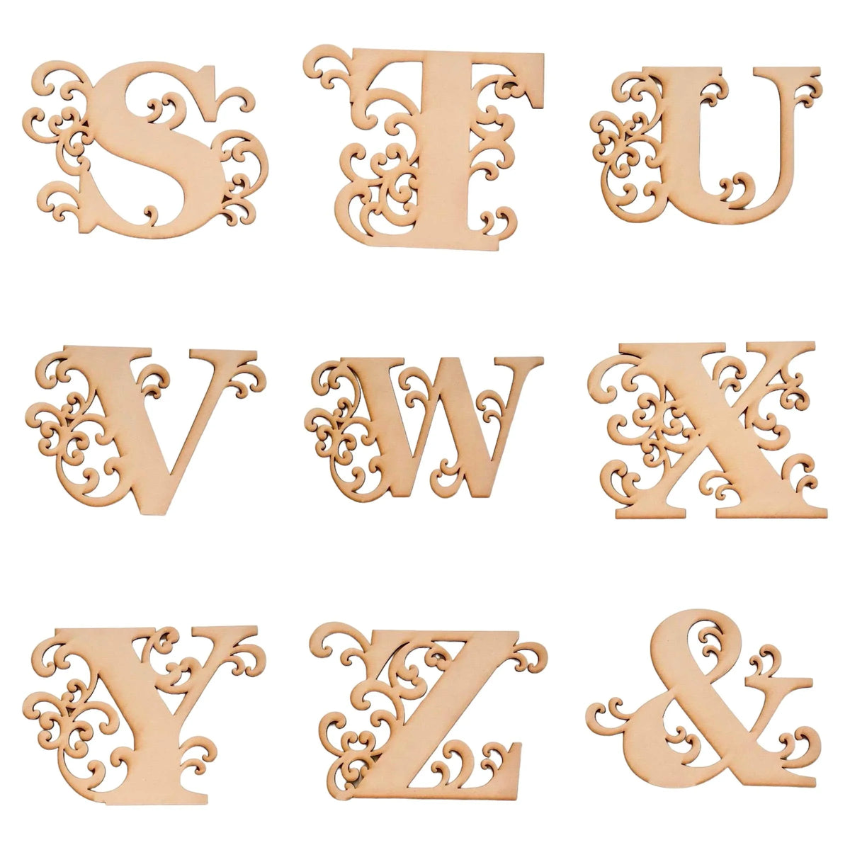 Letter Letters Alphabet MDF Raw Timber Personalised Custom - The Renmy Store Homewares & Gifts