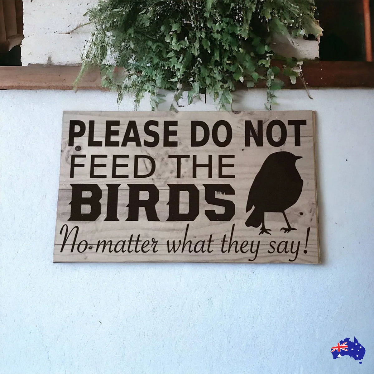 Do Not Feed The Birds Cafe Sign - The Renmy Store Homewares & Gifts