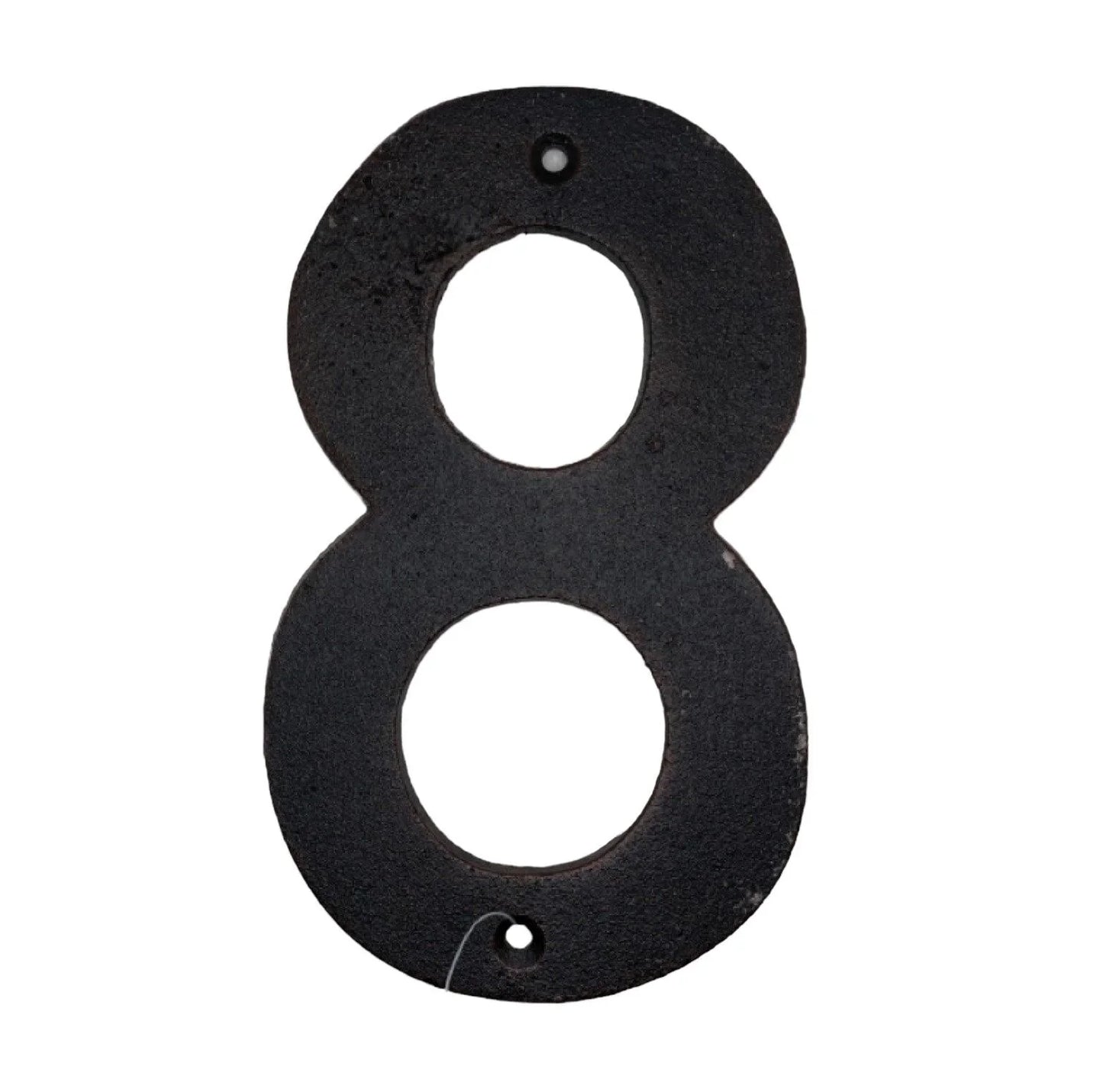 Number 8 Cast Iron Metal House Street Fence Wall Letterbox Large 16cm - The Renmy Store Homewares & Gifts