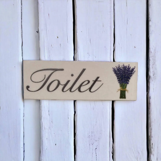 Lavender Cottage Toilet Laundry Bathroom Sign - The Renmy Store Homewares & Gifts