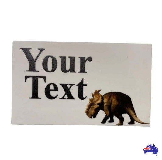 Dinosaur Triceratops Custom Personalised Sign - The Renmy Store Homewares & Gifts