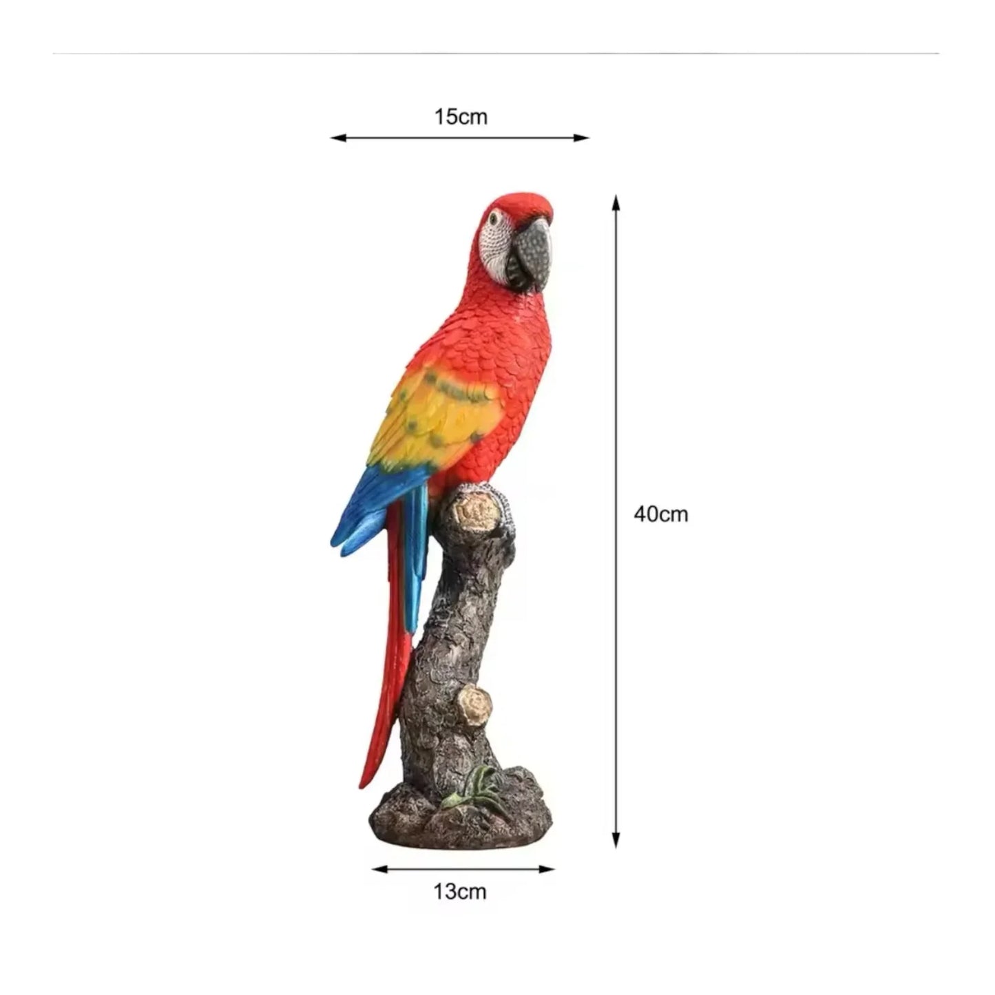 Macaw Parrot Red Ornament - The Renmy Store Homewares & Gifts
