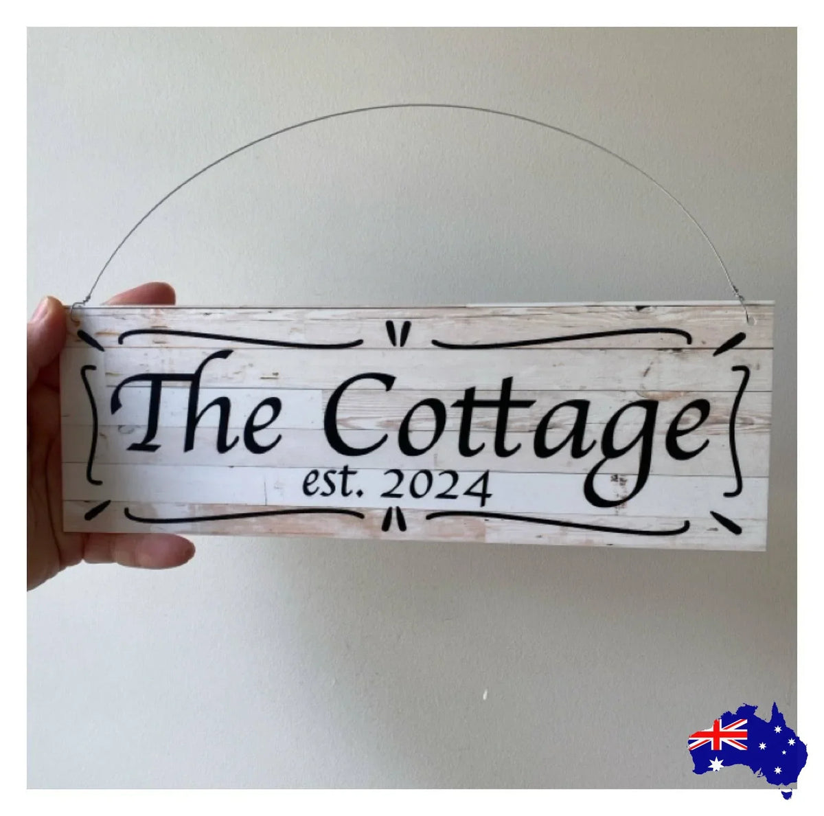 Cottage Custom Personalised Rustic Chic Sign - The Renmy Store Homewares & Gifts
