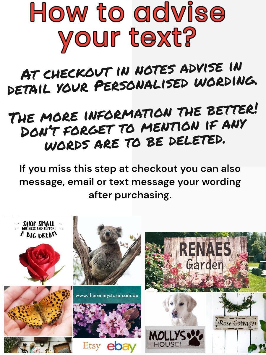 Clock Wall Christmas Family Custom Personalised Aussie Made - The Renmy Store Homewares & Gifts