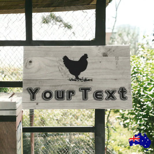Chicken Hen Custom Personalised French Sign - The Renmy Store Homewares & Gifts