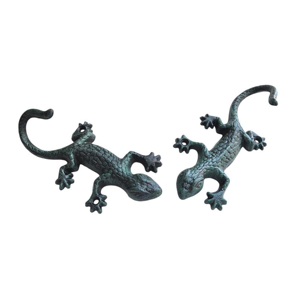 Wrought Iron Gecko Hook Cast Iron Garden Hook - The Renmy Store Homewares & Gifts