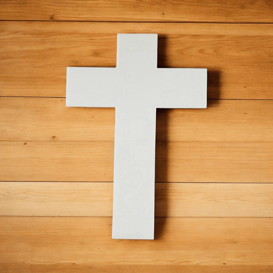 Cross Boho White Modern Plastic Acrylic Decor - The Renmy Store Homewares & Gifts