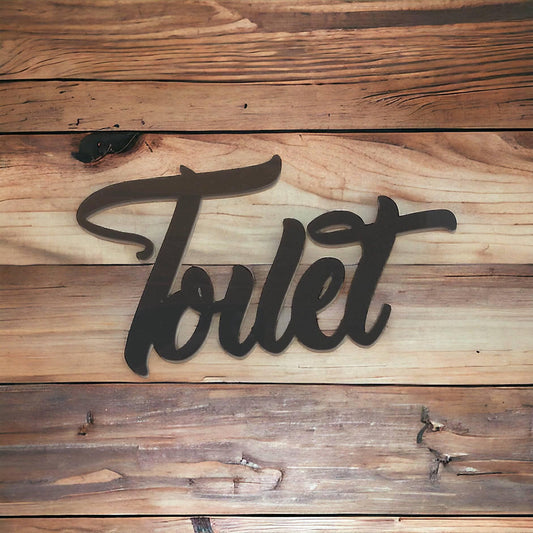 Toilet Door Sign Wall Art Vintage - The Renmy Store Homewares & Gifts