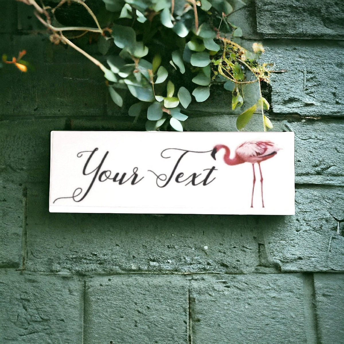 Flamingo Custom Personalised Sign - The Renmy Store Homewares & Gifts