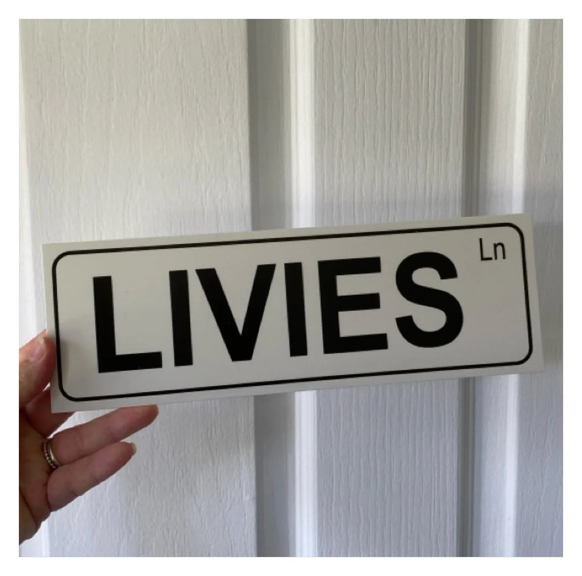Street Grey Custom Personalised Sign - The Renmy Store Homewares & Gifts