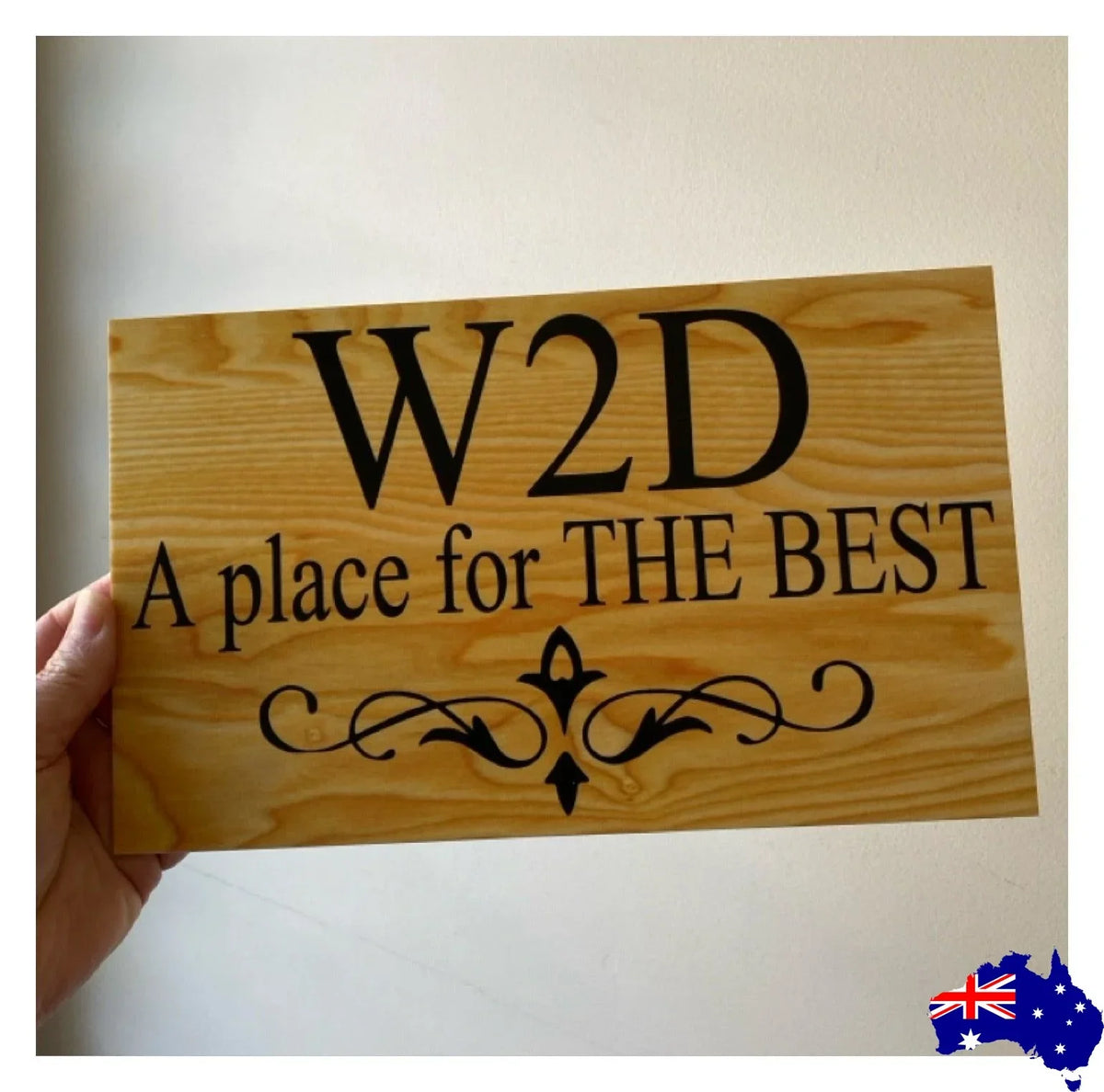 Timber Style Your Text Custom Wording Sign - The Renmy Store Homewares & Gifts