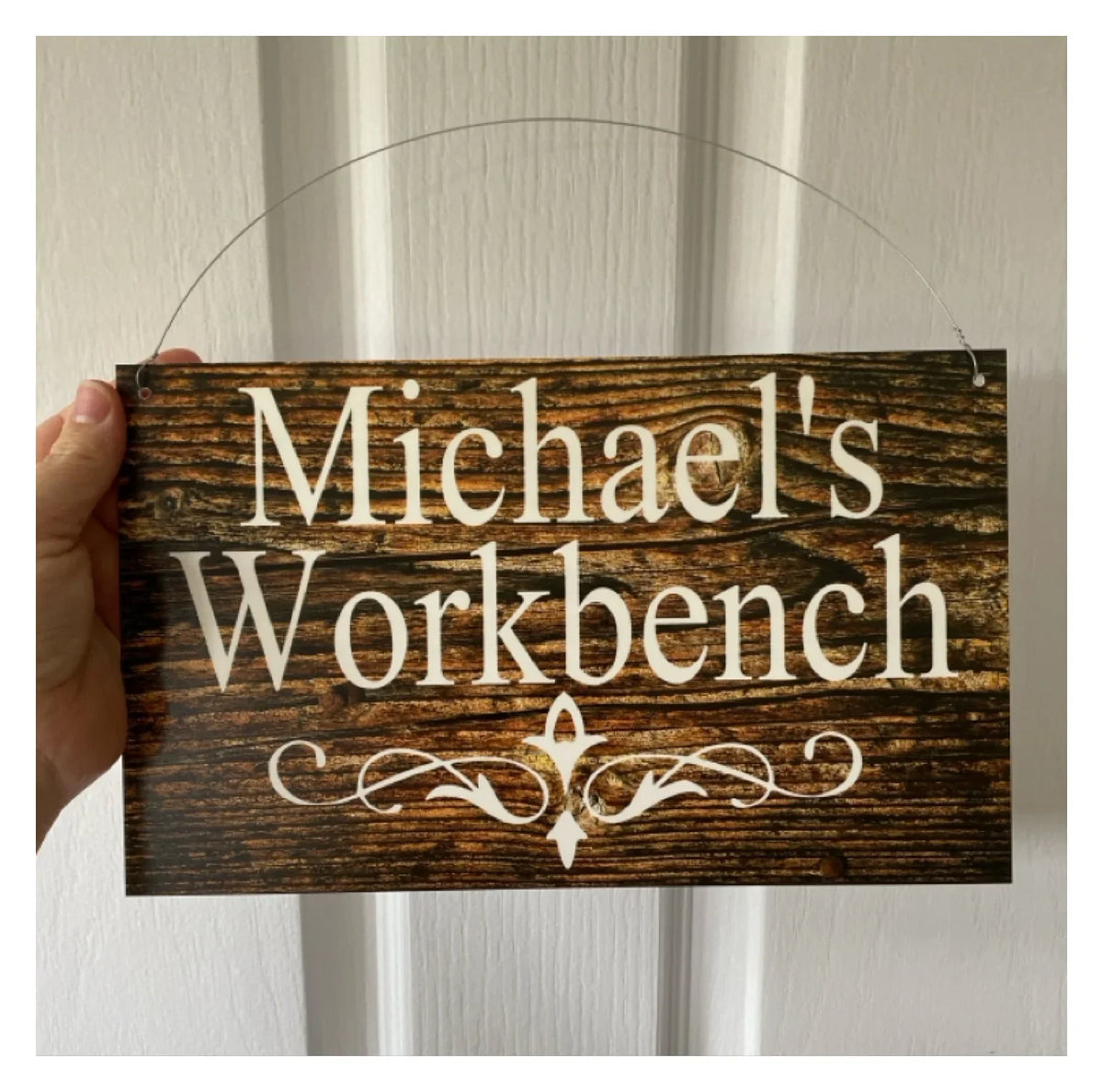Custom Personalised Dark Wood Look Sign - The Renmy Store Homewares & Gifts