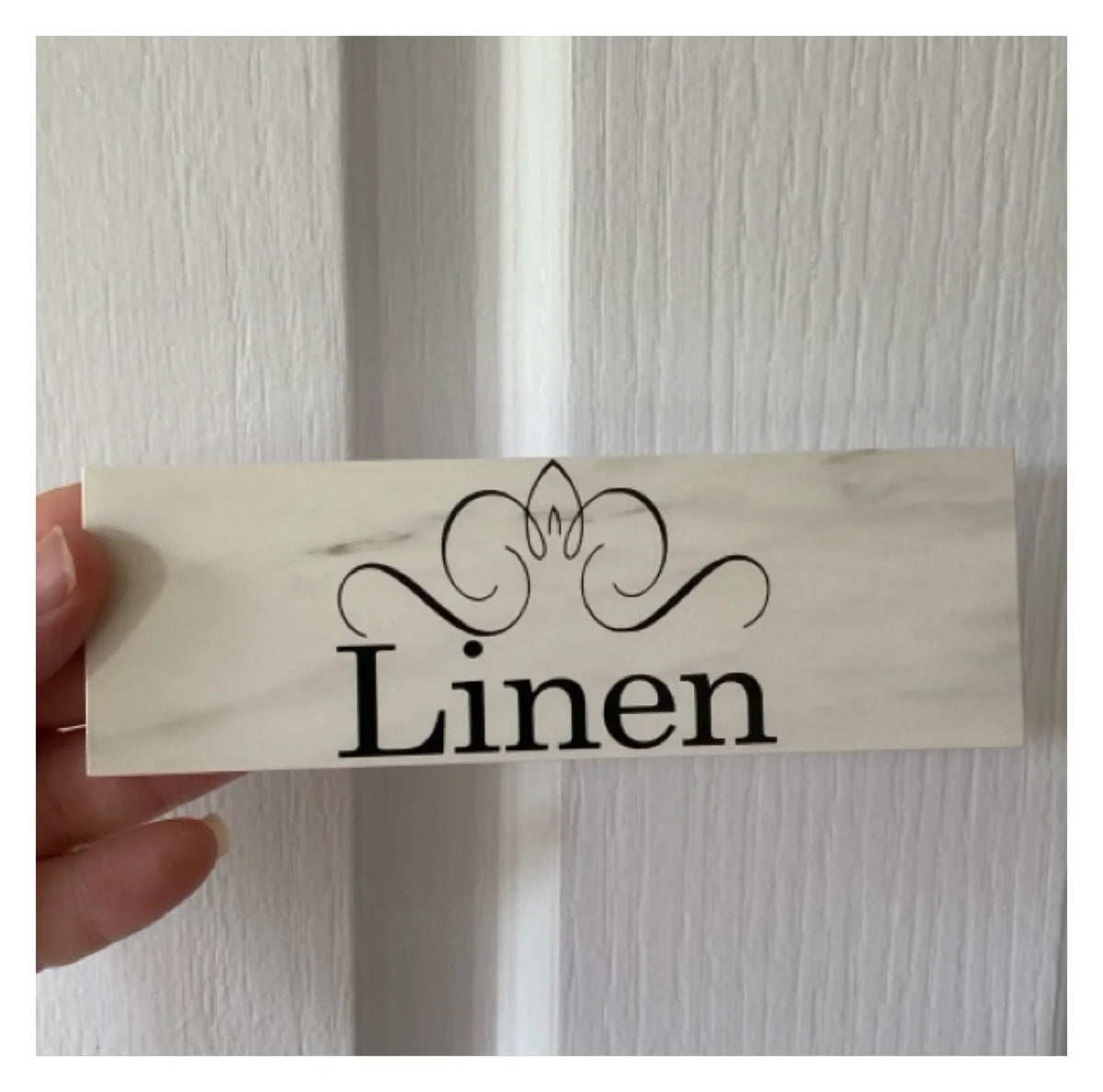 Toilet Laundry Bathroom French Scroll Door Room Sign - The Renmy Store Homewares & Gifts