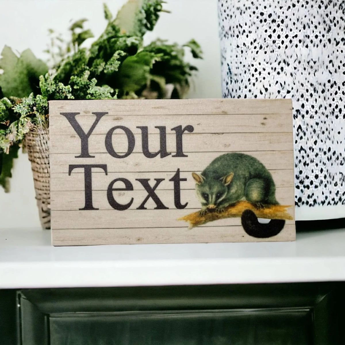 Possum Custom Personalised Sign - The Renmy Store Homewares & Gifts