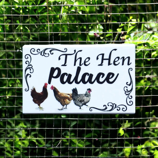The Hen Palace Chicken Sign - The Renmy Store Homewares & Gifts