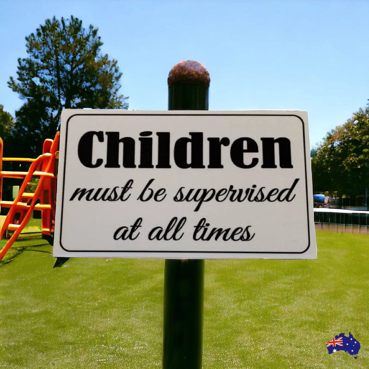 Children Must Be Supervised Business Shop Sign - The Renmy Store Homewares & Gifts