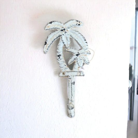 Hook Palm Tree Rustic White - The Renmy Store Homewares & Gifts