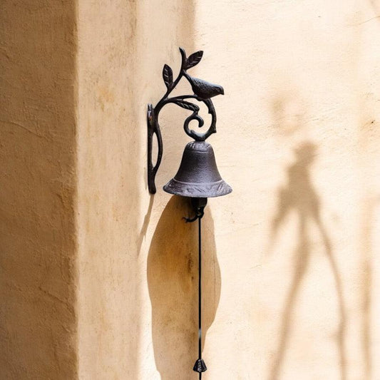 Doorbell Door Bell Cast Iron Bird Leaf Style - The Renmy Store Homewares & Gifts
