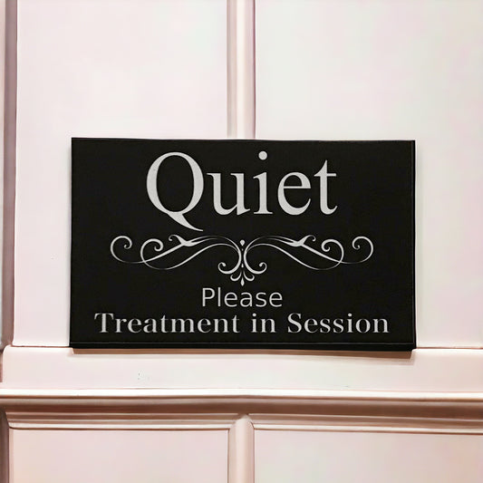 Quiet Please Clinic Treatment In Session Sign - The Renmy Store Homewares & Gifts 