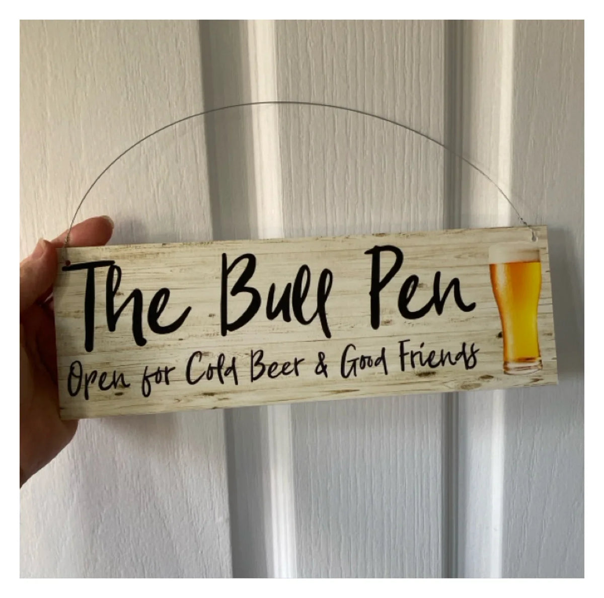 Bar Cold Beer Good Friends Custom Personalised Sign - The Renmy Store Homewares & Gifts