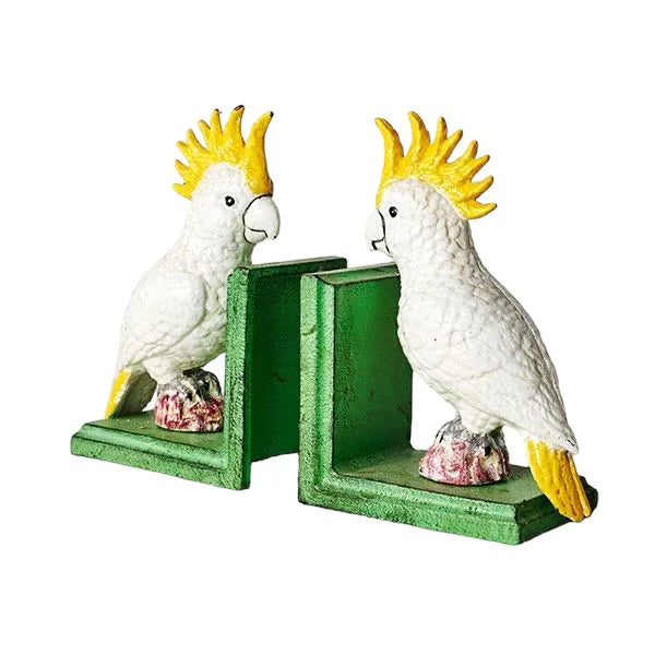 Bookends Bookend Cockatoo Cast Iron