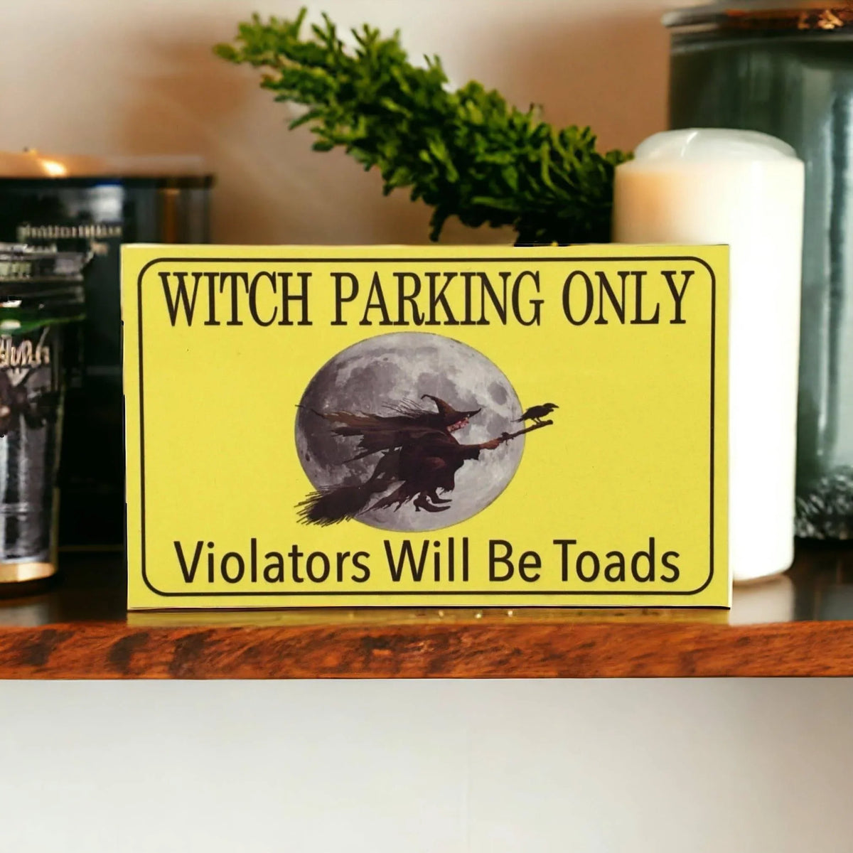 Witch Parking Sign - The Renmy Store Homewares & Gifts