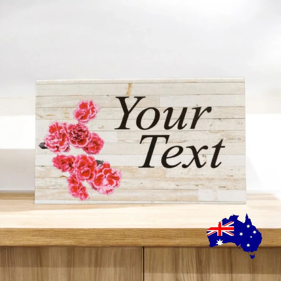 Dianthus Flower Garden Floral Custom Personalised Sign