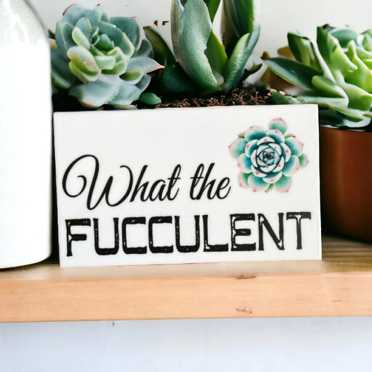What the Fucculent Succulent Sign - The Renmy Store Homewares & Gifts