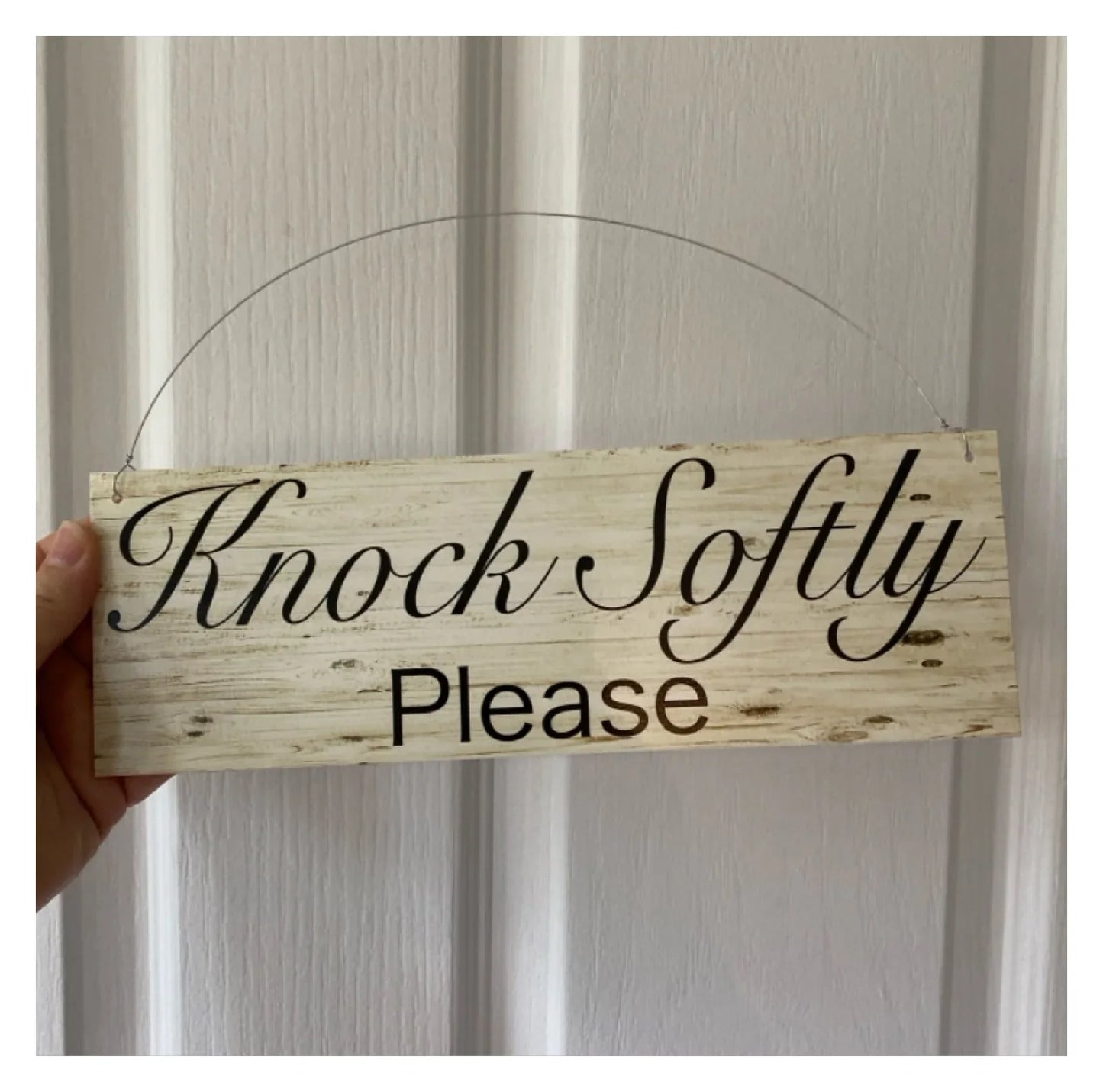 Knock Softly Door Work From Home Business Sign - The Renmy Store Homewares & Gifts