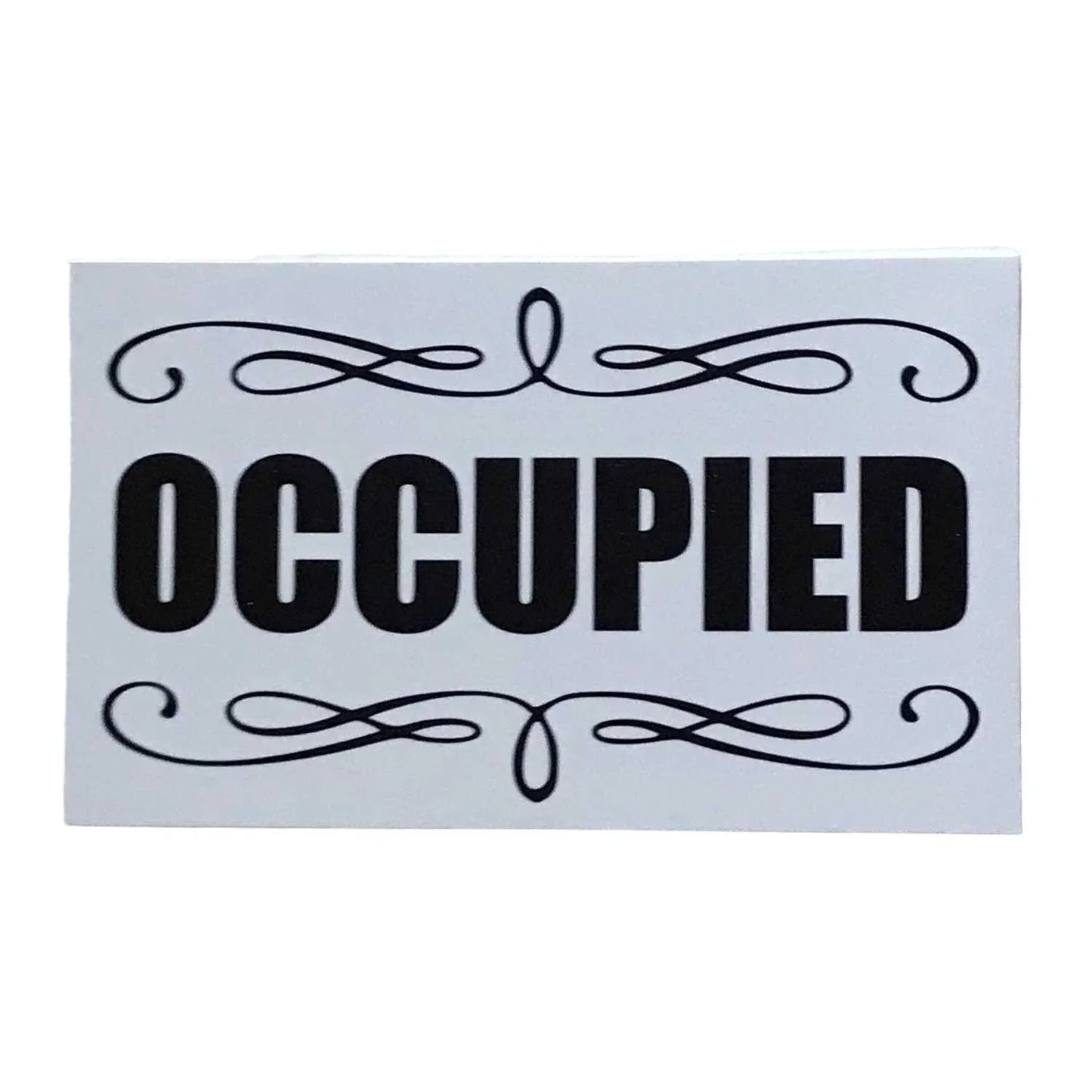 Occupied Toilet Door Busy White Sign - The Renmy Store Homewares & Gifts