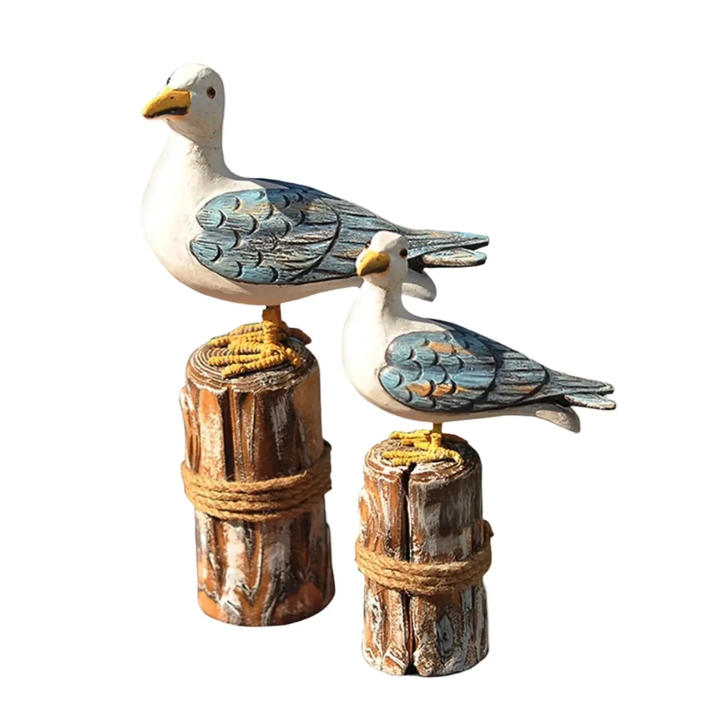 Seagull Ornament Set of 2 Beach House - The Renmy Store Homewares & Gifts