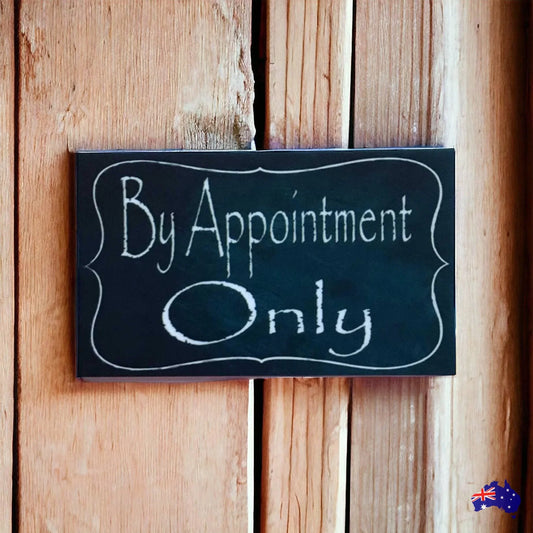 By Appointment Only Vintage Sign - The Renmy Store Homewares & Gifts