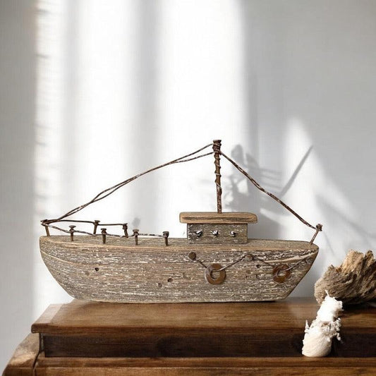 Ship Boat Nautical Beach House Wooden - The Renmy Store Homewares & Gifts