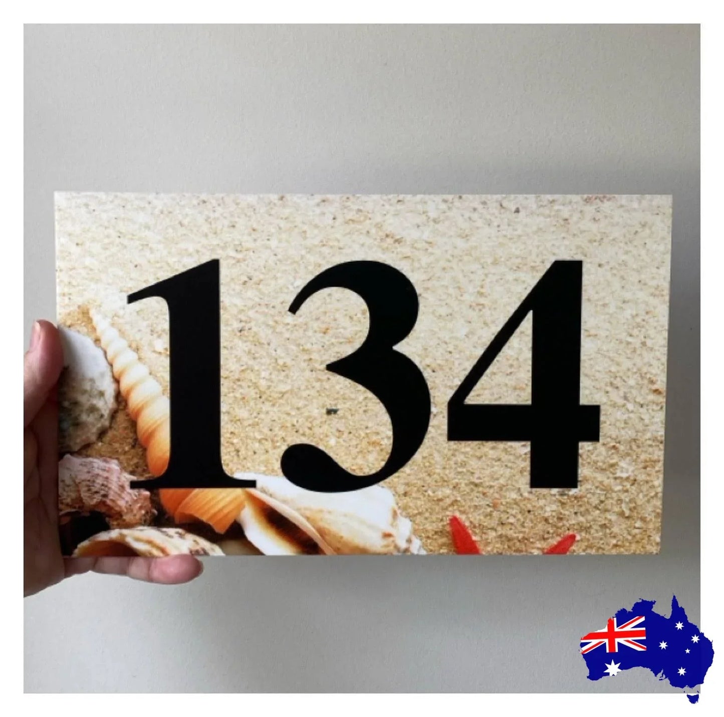 Personalised Street House Number Address Beach Custom Sign - The Renmy Store Homewares & Gifts