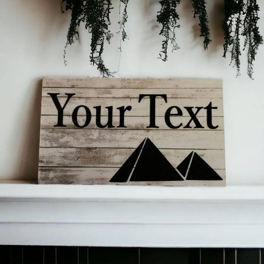 Pyramid Egypt Custom Personalised Sign - The Renmy Store Homewares & Gifts