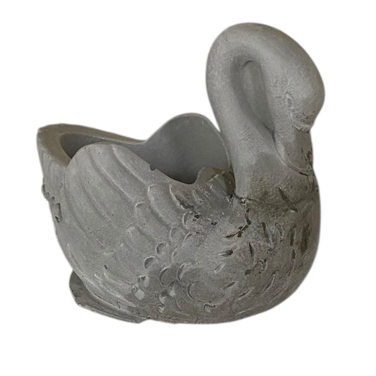 Planter Pot Swan Bird Aussie Handmade Concrete