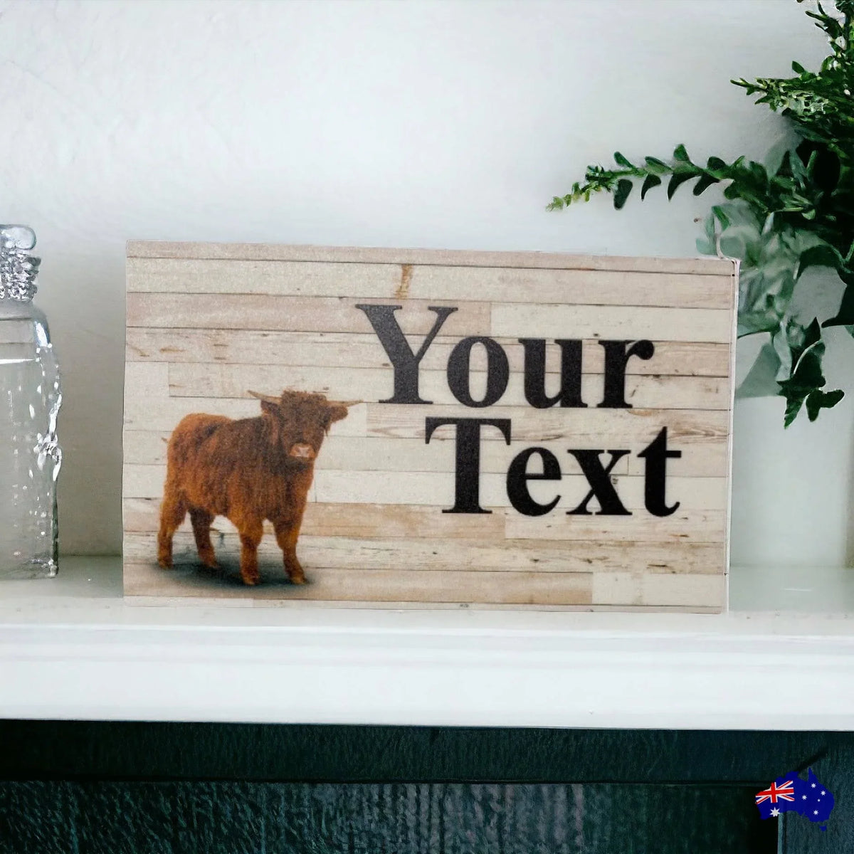 Cow Highland Country Custom Personalised Sign - The Renmy Store Homewares & Gifts