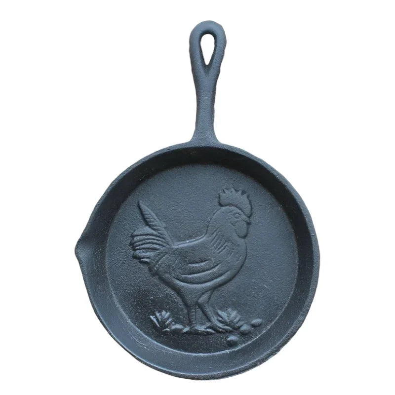 Frying Pan Rooster Cast Iron Wall Decor - The Renmy Store Homewares & Gifts